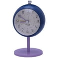 thumbnail image 1 of REGALWOVEN Silent Spherical Alarm Clock, Non-Tick Movement, with Stand, Night Light for Bedroom Blue 3.7"L x 3.1"W x 5.9"H, 1 of 5
