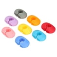 thumbnail image 1 of REGALWOVEN Silicone Wine Glass Markers 8mm Reusable Drink Tags for Champagne Glass, Multicolor 8 Pack, 1 of 5