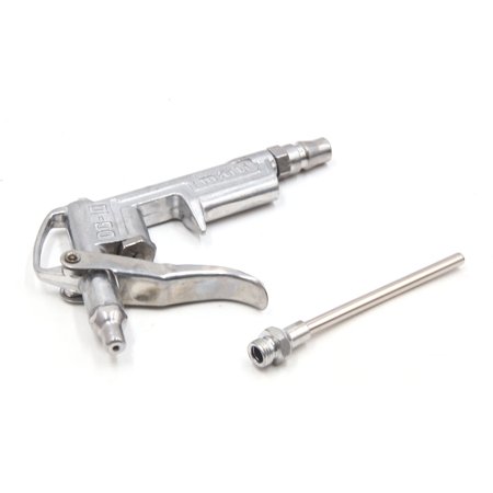 REGALWOVEN  Silver Tone Car Air Duster Compressor  Dust Removing Nozzle Cleaner Tool