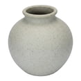 thumbnail image 1 of REGALWOVEN Small Ceramic Bud Vase - Modern Matte Mini Flower Vase, Minimalist Ribbed Decorative Vase for Shelf, Bathroom Vanity Natural 2.6"L x 2.6"W x 2.6"H, 1 of 5