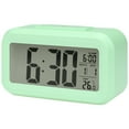 thumbnail image 1 of REGALWOVEN Small Digital Alarm Clock for Bedroom, Alarm Clocks with Big Numbers Display, Temperature, Snooze, 12/24H for Deep Sleepers Green, 1 of 6