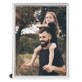 thumbnail image 1 of REGALWOVEN Smooth Metal Picture Frame Photo and Poster, Horizontal and Vertical Photo Formats Office Home Tabletop Silver 6x8, 1 of 5