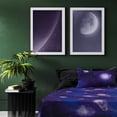 thumbnail image 1 of REGALWOVEN Soft Polyester Galaxy Bed Sheets Bedding Set Twin Purple, 3-Piece, 1 of 6