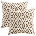 thumbnail image 1 of REGALWOVEN Soft Snowflake Fleece Throw Pillow CoverGeometric Cushion Case Hidden Zippered Pillow Case Home Decor Brown 20 x 20 Inch, 1 of 6