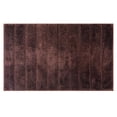 thumbnail image 1 of REGALWOVEN Soft Stripe Bathroom Rug with Rubber Backing Quick Dry Microfiber Brown 20" x 32", 1 of 7