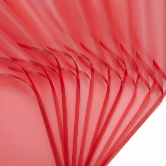 REGALWOVEN Solid Color Premium Wrapping Paper, Waterproof Flower Wrapping Paper, Luxury Matte Bouquet Gift Wrap Dark Red 22.4"L x 22.4"W
