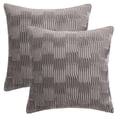 thumbnail image 1 of REGALWOVEN Solid Throw Pillow Covers Set of 2 Boho Style Decorative Couch Bed for Living Room Grey 18" x 18", 1 of 6