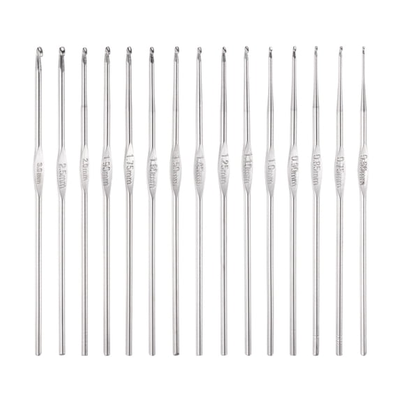 REGALWOVEN Stainless Steel Crochet Hook Set Knitting Needles for DIY Craft Yarn Knit Scarf 60