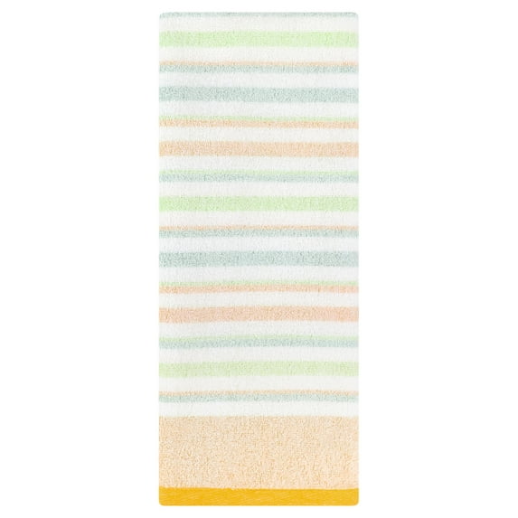 REGALWOVEN Striped Pattern Hand Towels 13" x 27" Cotton Soft Absorbent Hand Towel Home Decorative Bathroom Towels for Face Hair Yellow 1-Piece