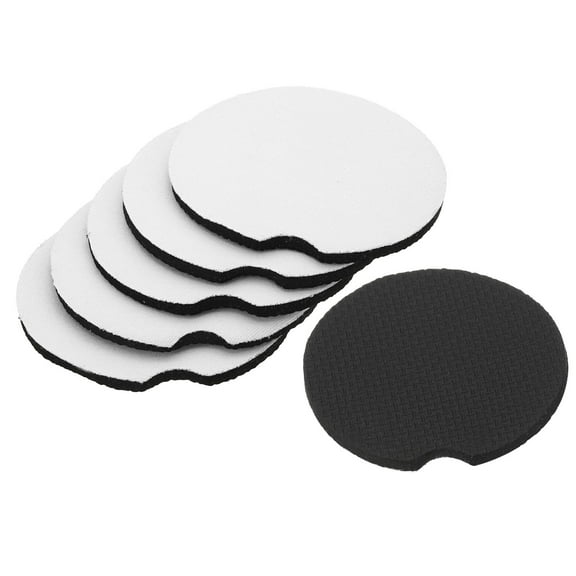 REGALWOVEN Sublimation Coaster Blanks, 10Pcs 2.76" Circular Opening Cup Coasters for DIY Crafts