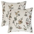 thumbnail image 1 of REGALWOVEN Throw Pillow Covers Set of 2, Flower Plant Pillows Case, Floral Farmhouse Decor Cushion Cover for Home White 18" x 18", 1 of 6