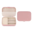 thumbnail image 1 of REGALWOVEN Travel Jewelry Box for Women Girls Birthday Gifts, Portable Velvet Jewelry Case Storage Display Holder Pink, 1 of 7