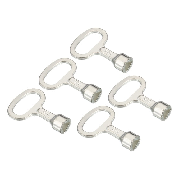 REGALWOVEN Triangle Socket Spanner Key, 5 Pack Electrical Cabinet Gas Water Meter Switch Key, Silver