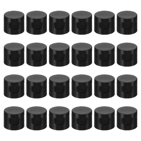 REGALWOVEN Twist Bottle Caps, Squeeze Flip Bottle Cap Replacement Caps for DIY Projects and Crafts Black 20mm