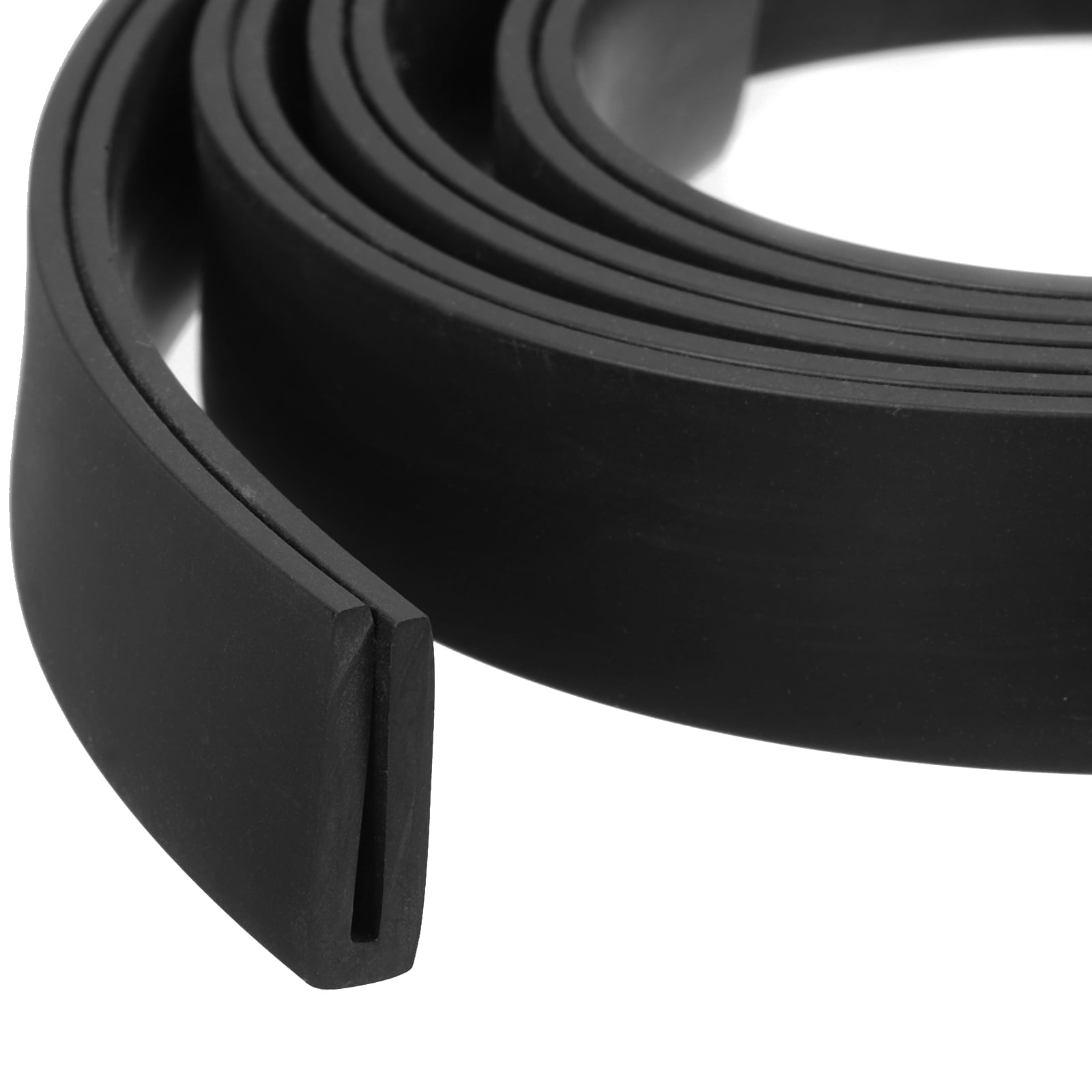 EIDRAN 6M Universal Door Rubber Edge Guard Seal Strip – U-Channel Trim For Car/Truck – Flexible Protection, Black