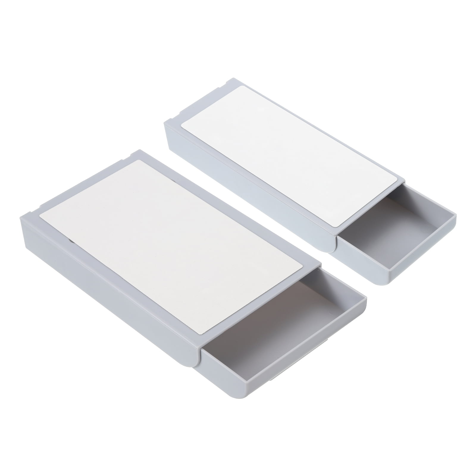 REGALWOVEN Under Table Drawer, Slide Out Hidden Self-Adhesive Pencil Tray 8.7 x 3.5" Grey