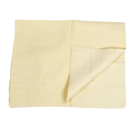 Towel Glass Clean Retangle Cham Synthetic Chamois Water Absorb Yellow Furniture Car 66 x 43cm