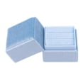 thumbnail image 1 of REGALWOVEN Velvet Square Ring Box for Proposal, Engagement, Wedding, Ceremony, Jewelry Ring Box Storage 2 Slots Ring Holder Box Light Blue 2*2*2in, 1 of 6