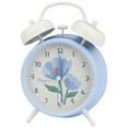thumbnail image 1 of REGALWOVEN Vintage Mechanical Alarm Clock, Loud Alarms, Fresh Floral Pattern, Ideal for Bedroom Nightstand Blue 4.6"L x 2.2"W x 6.6"H, 1 of 5