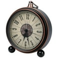 thumbnail image 1 of REGALWOVEN Vintage Mechanical Alarm Clock, Metal Casing, with Spherical Base, Ideal for Bedroom Nightstand Roman Pattern 5.3"L x 1.8"W x 7.5"H, 1 of 4