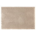 thumbnail image 1 of REGALWOVEN Waffle Tassels Bathroom Mat Soft Absorbent Laundry Room Washable Thick Bath Rugs Bohemia Home Gifts Khaki 24" x 36", 1 of 7