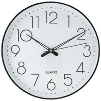 REGALWOVEN Wall Clock, Silent Non-Ticking Modern Battery Operated Clocks for Living Room, Office, Home, Bathroom, Kitchen, Bedroom White 12 Inch