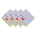 thumbnail image 1 of REGALWOVEN Wash Cloths Smile and Letter Patterns - Embroidery Cotton Washcloths for Face Body, 13 x 13 Inches Soft Absorbent Towel Grey 4pk, 1 of 3