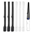 thumbnail image 1 of REGALWOVEN Water Bottle Lanyard, Holder Shoulder Strap with Ring Buckle Carrier Clips for Hiking Outdoor Black/White, 1 of 5