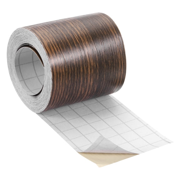 REGALWOVEN Wood Grain Tape, Realistic Textured Repair Tape for Floor Wall Doors Table Cabinets Brown 312.000 in