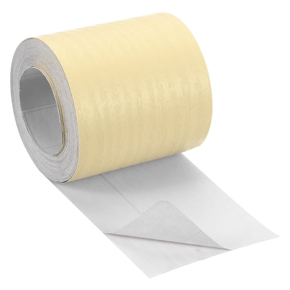 REGALWOVEN Wood Grain Tape, Realistic Textured Repair Tape for Floor Wall Doors Table Cabinets Light Yellow 312.000 in
