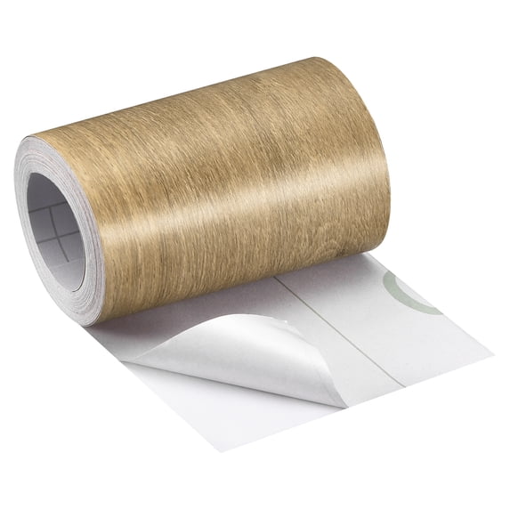 REGALWOVEN Wood Grain Tape, Wall Paper Border Sticker Self-Adhesive Repair Patch for Walls light yellow 3.94"x16.41Ft