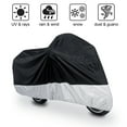 thumbnail image 1 of REGALWOVEN 190T Rain Dust Motorcycle Cover Outdoor Waterproof UV Protector Black XXXL, 1 of 7
