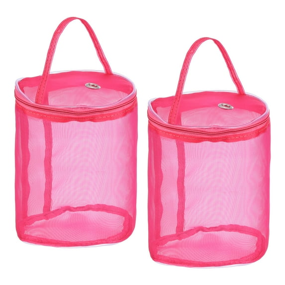 REGALWOVEN Yarn Storage Bag, Portable Crochet Knitting Bag Case Skein Ball Holder Red