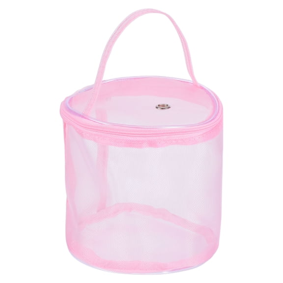 REGALWOVEN Yarn Storage Bag, Portable Crochet Knitting Bag Case Skein Holder Pink