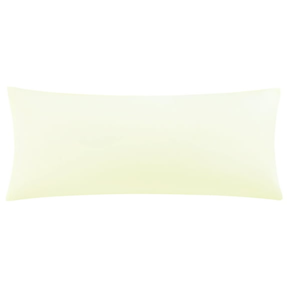 REGALWOVEN Zippered Body Pillow Cover Microfiber Long Pillowcase Cream Body(20"x48")
