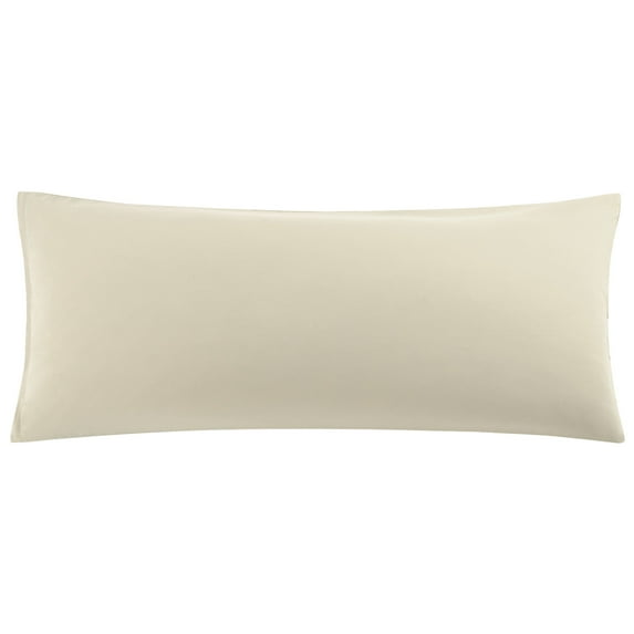 REGALWOVEN Zippered Body Pillow Cover Microfiber Long Pillowcase Khaki Body(20"x48")