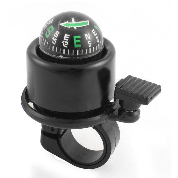 REGALWOVENB icycle Cycling Plastic Shell Handlebar for Compass Ring Bell Alarm Black