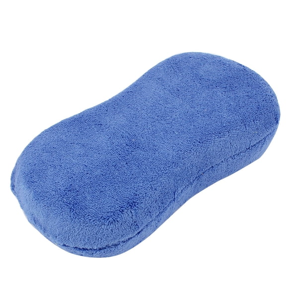 REGALWOVEN  Durable Practical Bone Shaped Car Wash Sponge Cleaning Pad Blue