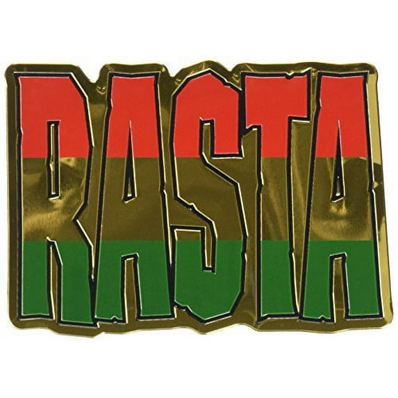 REGGAE & RASTA, Officially Licensed Original Artwork, 2.6" x 3.625" - Metal Sticker DECAL
