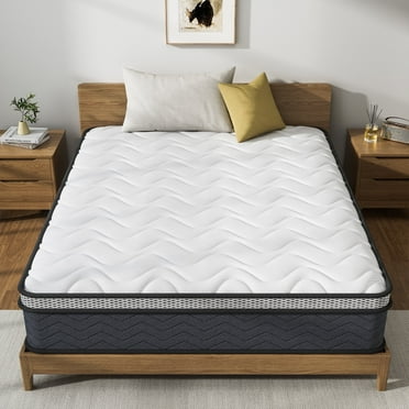 REGOSS Full Mattress 10 inch - Hotel-Collection Hybrid Mattress for Extra Lumbar Support,Pain Relieving Deep Sleep Memory Foam Mattress,Medium Soft