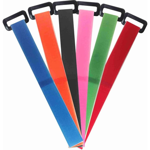 REGRIP 8" 12" Cinch Style Reusable Cable Straps - 6 Pack