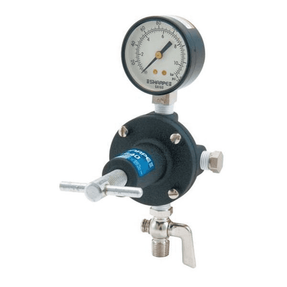 Sharpe Mfg. Co. 1620 Air Pressure Regulator Assembly, 3/8 in FNPSM Inlet x 1/4 in FNPSM Outlet, 50 cfm