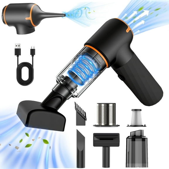 REHOTTOP Portable Car Vacuum, 3 in 1 Handheld Vacuum Cleaner with 10000PA Brushless Motor, Car Handheld Vacuum for Home, Car, Office