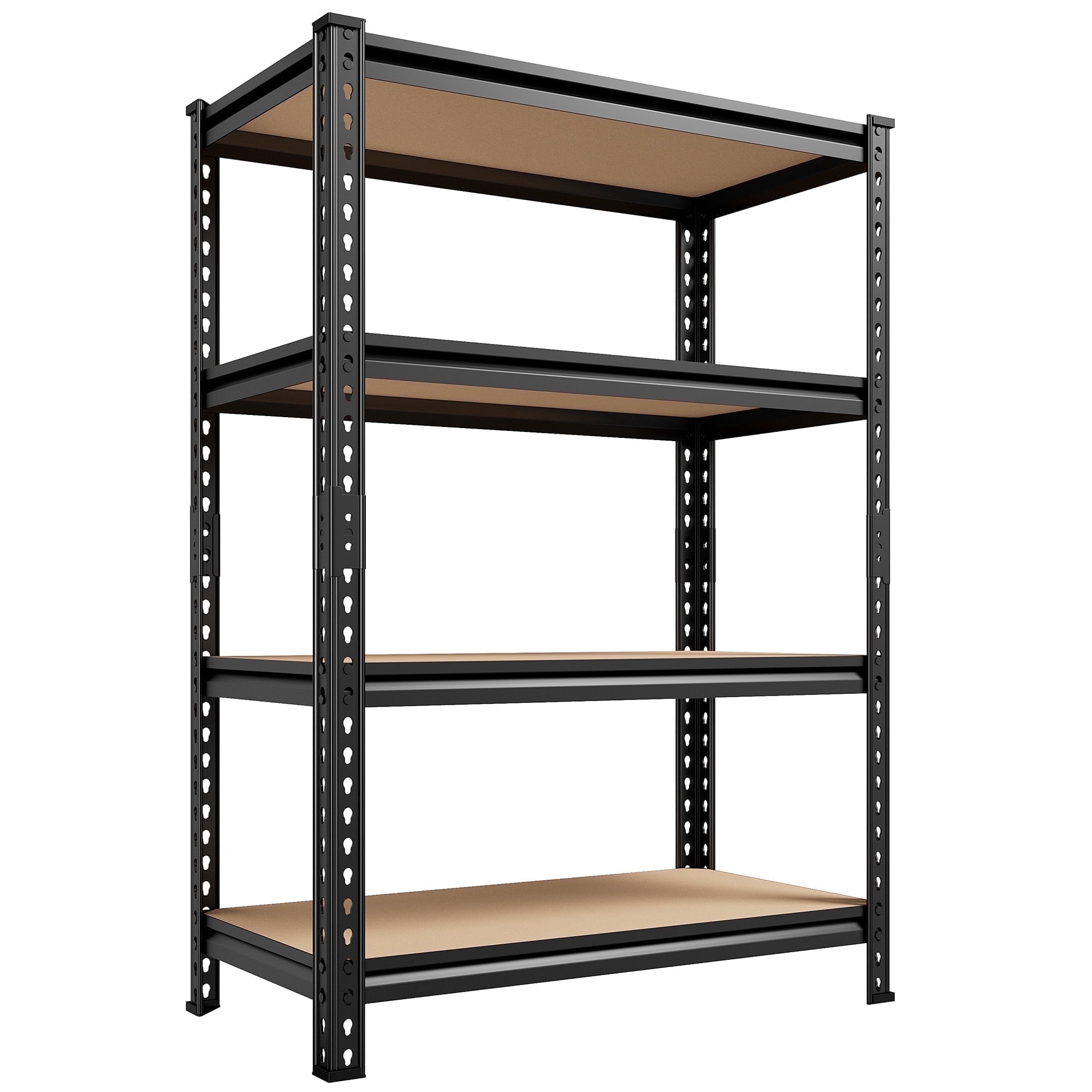 REIBII 1600LBS Storage Shelves for Garage Shelving Adjustable 56.7"H Heavy Duty Shelf, 4 Tier