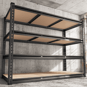 REIBII 2400LBS Storage Shelves Heavy Duty Metal Shelves for Storage Adjustable Garage Shelves,48" W X 24" D X 60" H