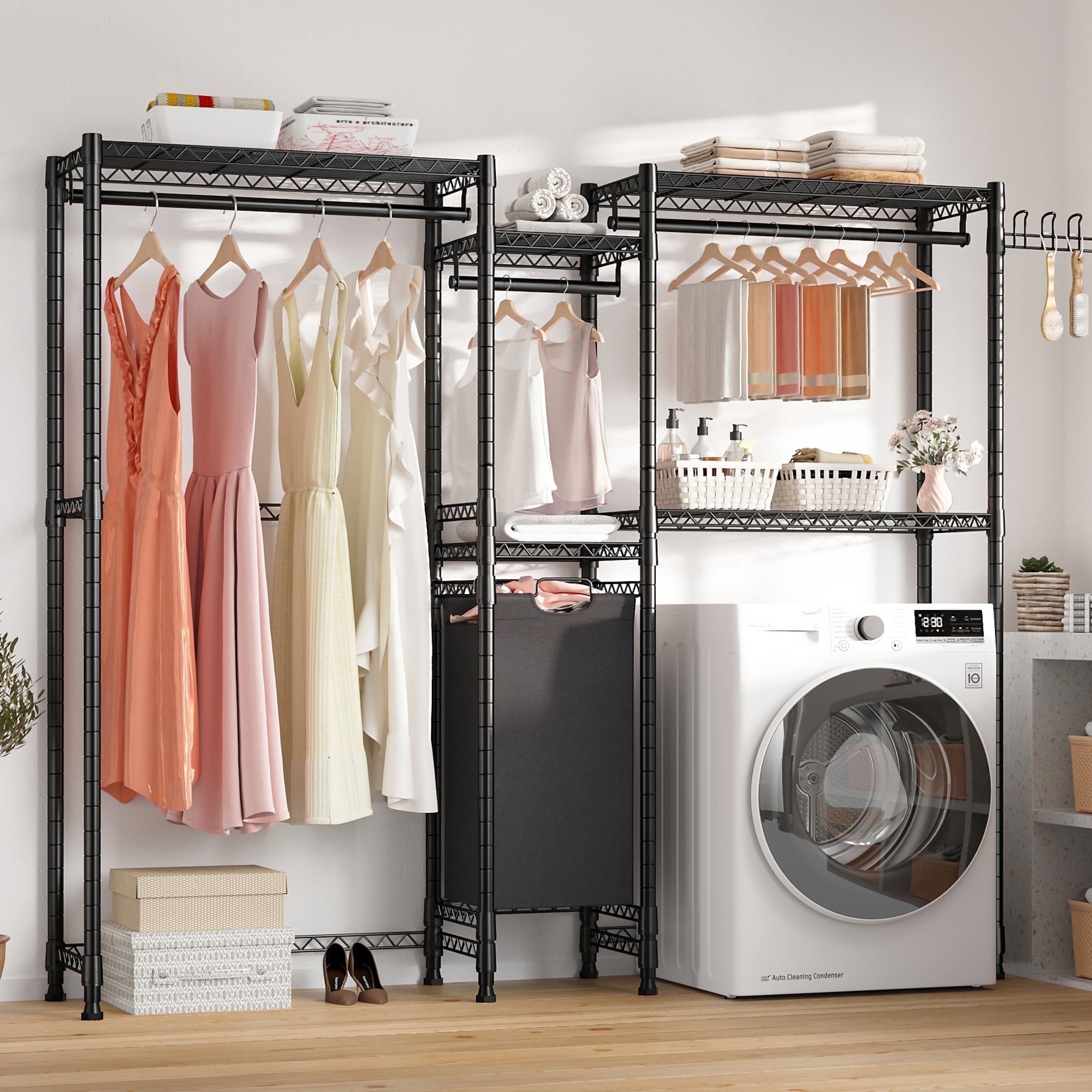 Over Washing Machine Storage Racks for Laundry