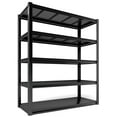 thumbnail image 1 of REIBII 48''W Garage Shelving 2500LBS Heavy Duty Storage Shelves Metal Shelving Adjustable 5 Tier Metal Shelves for Storage Rack Industrial Shelving Utility Shelf,48''W X 72''H X18''D, 1 of 7