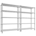 thumbnail image 1 of REIBII 5-Tier Wire Shelving Unit for Pantry & Kitchen,35.5"W x 14"D x 71"H Adjustable Metal Storage Shelves,Chrome Organizer Rack, 1 of 9