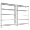 thumbnail image 1 of REIBII 5-Tier Wire Shelving Unit for Pantry & Kitchen,35.5"W x 14"D x 71"H Adjustable Metal Storage Shelves,Chrome Organizer Rack, 1 of 9