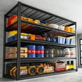 thumbnail image 1 of REIBII 55" W Wire Shelving Garage Shelves Heavy Duty 3000lbs Adjustable 5-Tier Storage Rack, 1 of 8